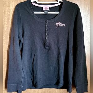 Harley-Davidson long sleeve shirt 🖤🩷